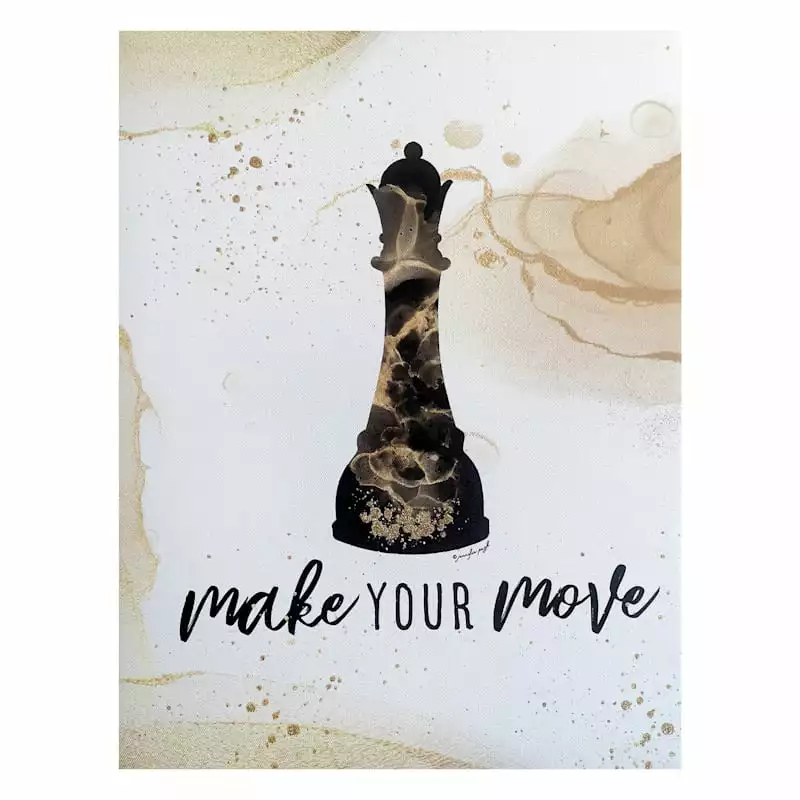 Make Your Move Canvas Wall Art, 12x16 3 Make Your Move Canvas Wall Art, 12x16