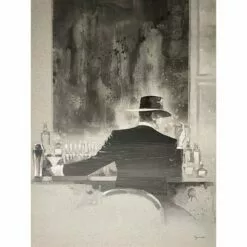 Man With Cigar Canvas Wall Art, 30x40