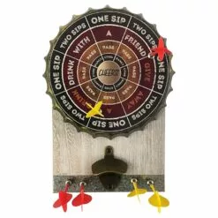 Mini Magnetic Dart Game Wall Mount Bottle Opener, 9x13