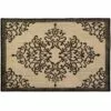 Natural & Black Scroll Medallion Accent Rug, 2x3 1 Natural & Black Scroll Medallion Accent Rug, 2x3 -Cosplay Shop natural black scroll medallion accent rug 2x3 1