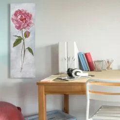 Peony Canvas Wall Art, 12x36 -Cosplay Shop peony canvas wall art 12x36 2