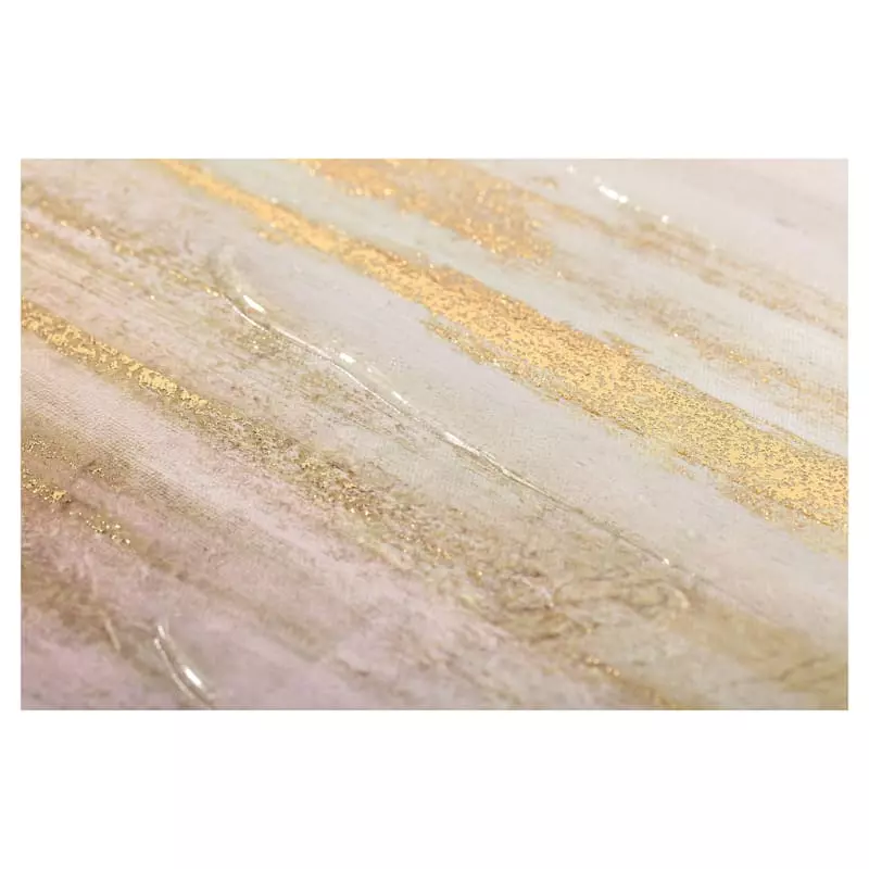 Pink & Gold Abstract Canvas Wall Art, 24x36 7 Pink & Gold Abstract Canvas Wall Art, 24x36 - Image 5