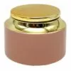 Pink & Gold Ceramic Canister, 4" -Cosplay Shop pink gold ceramic canister 4