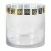 Providence Clear Greek Key Cylinder Glass Vase, Small -Cosplay Shop providence clear greek key cylinder glass vase small