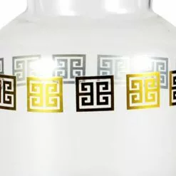 Providence Greek Key Clear Glass Vase, Small 7 Providence Greek Key Clear Glass Vase, Small -Cosplay Shop providence greek key clear glass vase small 2