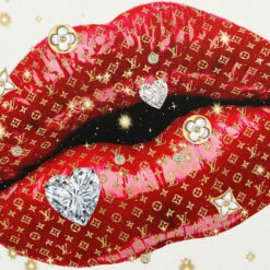 Red Luxury Lips Canvas Wall Art, 12x16 -Cosplay Shop red luxury lips canvas wall art 12x16 2