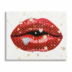 Red Luxury Lips Canvas Wall Art, 12x16 -Cosplay Shop red luxury lips canvas wall art 12x16 3