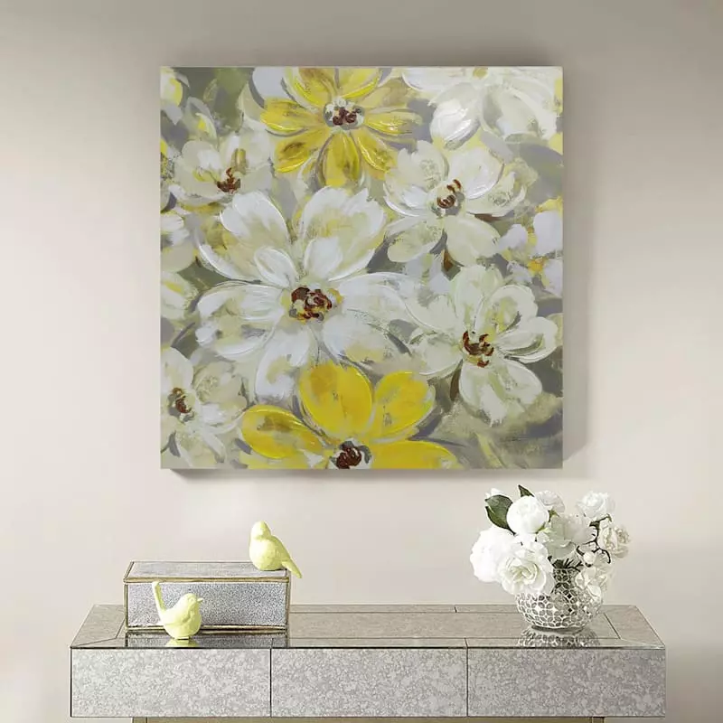 Scattered Spring Petals Embellished Canvas Wall Art, 30" 4 Scattered Spring Petals Embellished Canvas Wall Art, 30" - Image 2