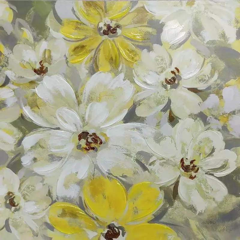 Scattered Spring Petals Embellished Canvas Wall Art, 30" 3 Scattered Spring Petals Embellished Canvas Wall Art, 30"