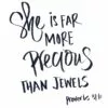 She Is Far More Precious Than Jewels Canvas Wall Art, 15" -Cosplay Shop she is far more precious than jewels canvas wall art 15