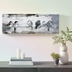 Song Bird Chorus Canvas Wall Art, 36x12 -Cosplay Shop song bird chorus canvas wall art 36x12 2