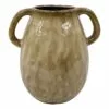 Tan Ceramic Vase With Handles, 7" -Cosplay Shop tan ceramic vase with handles 7
