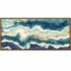 Teal & Indigo Agate Framed Canvas Wall Art, 54x24 -Cosplay Shop teal indigo agate framed canvas wall art 54x24 1