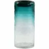 Teal Ombre Glass Vase, 12" 1 Teal Ombre Glass Vase, 12" -Cosplay Shop teal ombre glass vase 12