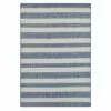 Terrace Navy & White Striped Accent Rug, 24x43 -Cosplay Shop terrace navy white striped accent rug 24x43 1