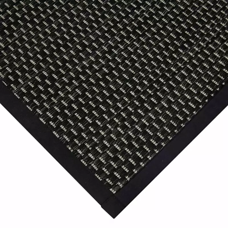 Tonal Dark Grey Puff-Back Kitchen Mat, 21x34 4 Tonal Dark Grey Puff-Back Kitchen Mat, 21x34 - Image 2