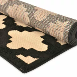 Torino Black Trellis Area Rug, 5x7 -Cosplay Shop torino black trellis area rug 5x7 3