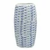 Tracey Boyd Blue Fish Patterned Ceramic Vase, 13" -Cosplay Shop tracey boyd blue fish patterned ceramic vase 13
