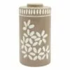 Tracey Boyd Brown Floral Ceramic Jar, 8" 1 Tracey Boyd Brown Floral Ceramic Jar, 8" -Cosplay Shop tracey boyd brown floral ceramic jar 8