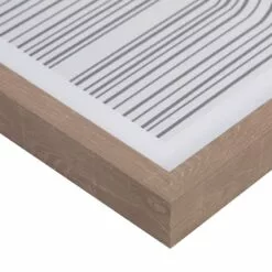 Tracey Boyd Framed Black & White Geometric Lines Canvas Wall Art, 16x20 -Cosplay Shop tracey boyd framed black white geometric lines canvas wall art 16x20 5