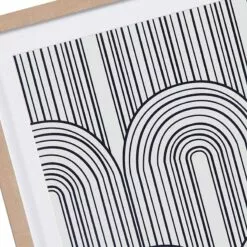 Tracey Boyd Framed Black & White Geometric Lines Canvas Wall Art, 16x20 -Cosplay Shop tracey boyd framed black white geometric lines canvas wall art 16x20 6