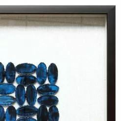 Tracey Boyd Glass Framed Blue Resin Wall Art, 24" -Cosplay Shop tracey boyd glass framed blue resin wall art 24 2