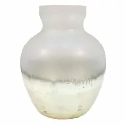 Tracey Boyd Gold Frosted Glass Vase, 8"