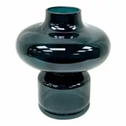 Tracey Boyd Green Glass Vase, 8.3"