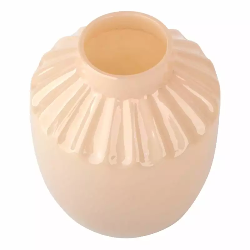 Tracey Boyd Peach Glass Vase, 6" 4 Tracey Boyd Peach Glass Vase, 6" - Image 2