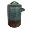 Tracey Boyd Textured Green Ceramic Jar With Lid, 7" -Cosplay Shop tracey boyd textured green ceramic jar with lid 7