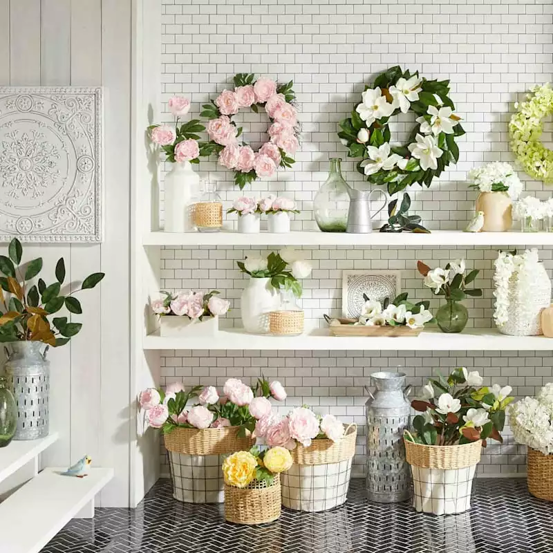 Tracey Boyd White Ceramic Vase, 14" 4 Tracey Boyd White Ceramic Vase, 14" - Image 2