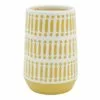 Tracey Boyd Yellow Patterned Ceramic Vase, 7" 2 Tracey Boyd Yellow Patterned Ceramic Vase, 7" -Cosplay Shop tracey boyd yellow patterned ceramic vase 7
