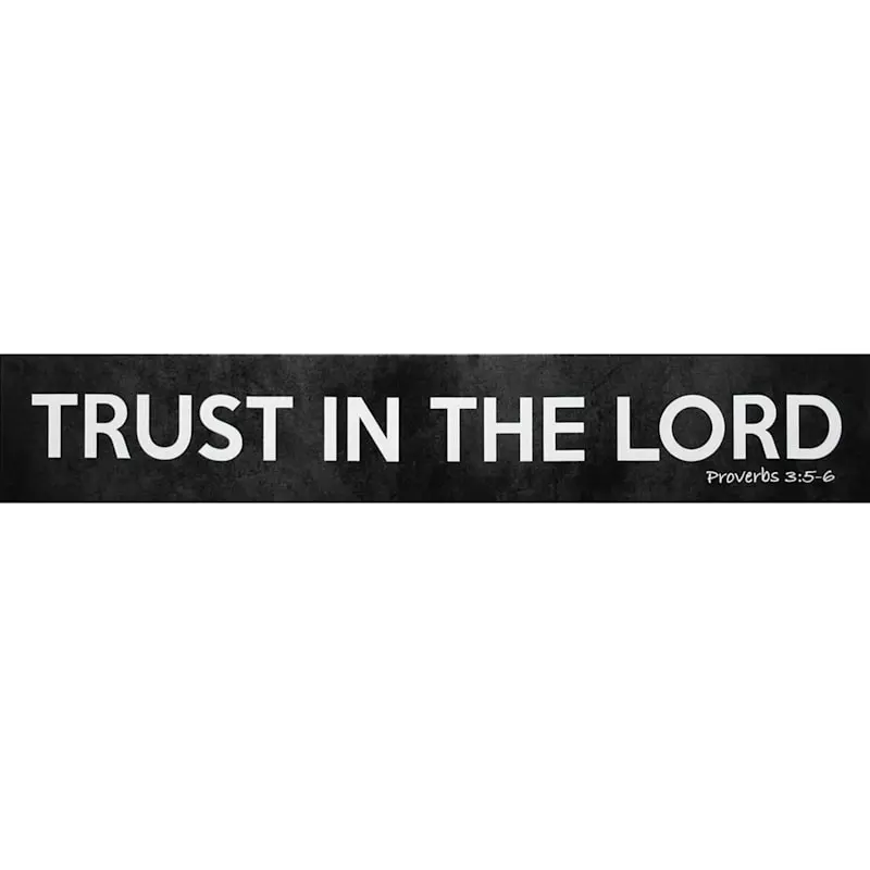 Trust In The Lord Canvas Wall Art, 36x6 3 Trust In The Lord Canvas Wall Art, 36x6