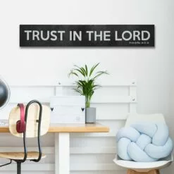 Trust In The Lord Canvas Wall Art, 36x6 5 Trust In The Lord Canvas Wall Art, 36x6 -Cosplay Shop trust in the lord canvas wall art 36x6 2
