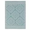 Turquoise Diamond Design Plastic Outdoor Area Rug, 6x9 -Cosplay Shop turquoise diamond design plastic outdoor area rug 6x9 1
