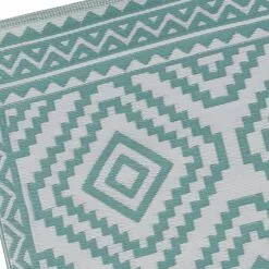 Turquoise Diamond Design Plastic Outdoor Area Rug, 6x9 -Cosplay Shop turquoise diamond design plastic outdoor area rug 6x9 5