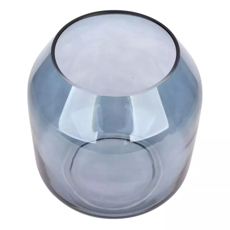 Ty Pennington Blue Glass Vase, 7.7" 4 Ty Pennington Blue Glass Vase, 7.7" - Image 2