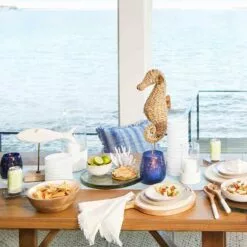 Ty Pennington Clear Glass Vase With Textured White Base -Cosplay Shop ty pennington clear glass vase with textured white base 2