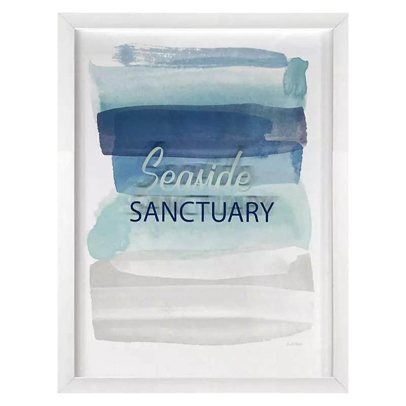 Ty Pennington Glass Framed Seaside Print Wall Art, 13x17 3 Ty Pennington Glass Framed Seaside Print Wall Art, 13x17