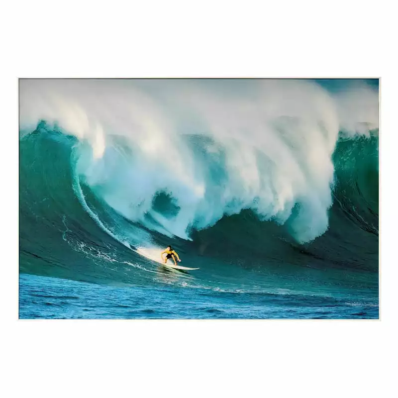 Ty Pennington Glass Framed Surfer Print Wall Art, 36x24 3 Ty Pennington Glass Framed Surfer Print Wall Art, 36x24