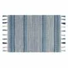 Ty Pennington Turquoise & Blue Striped Accent Rug With Tassels, 27x45 1 Ty Pennington Turquoise & Blue Striped Accent Rug With Tassels, 27x45 -Cosplay Shop ty pennington turquoise blue striped accent rug with tassels 27x45 1