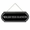 Wash Your Hands Metal Wall Sign, 6x16 -Cosplay Shop wash your hands metal wall sign 6x16 1