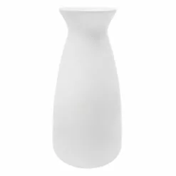 White Ceramic Vase, 12"