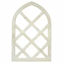White Faux Wood Wall Decor, 16x24