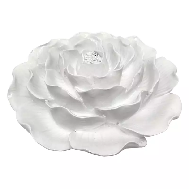 White Flower Figurine, 3" 2 White Flower Figurine, 3"