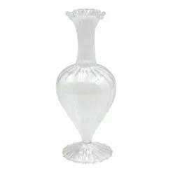 Willow Crossley Clear Glass Urn Vase, 8"