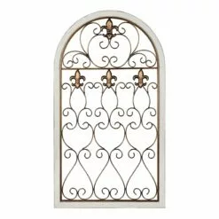 Wood Metal Arch Wall Art, 18x32